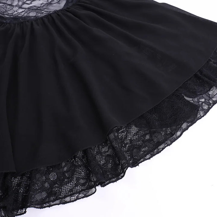 Mini lace ruffle dress - Sanya