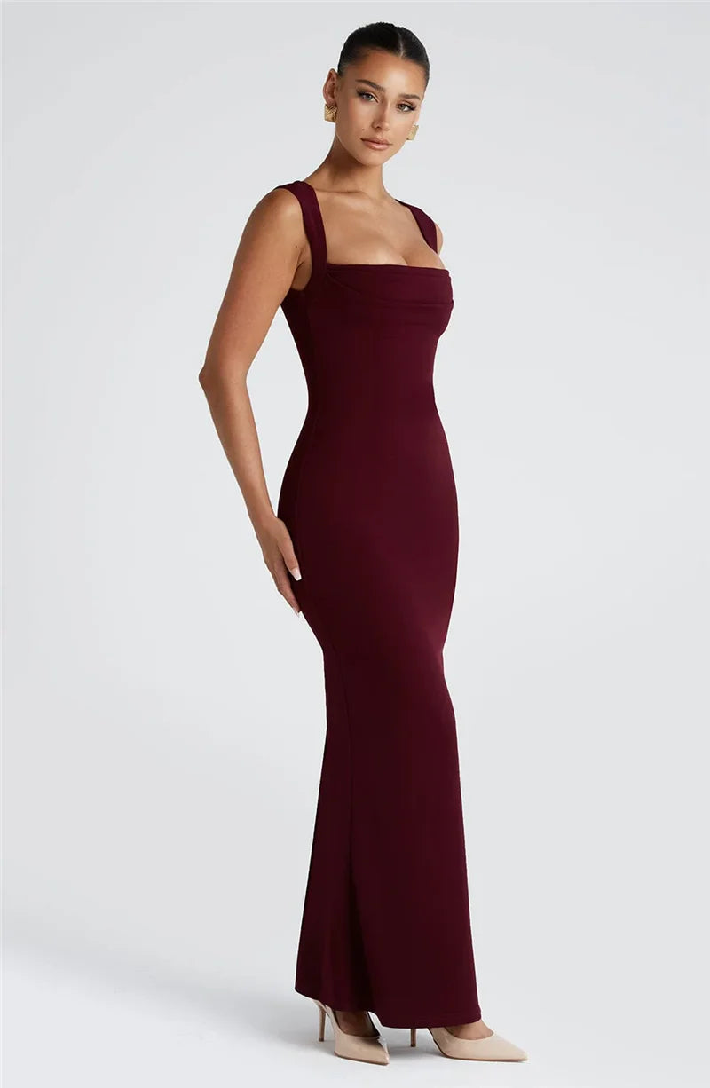 Fitted and Flattering Maxi Dress - Miller