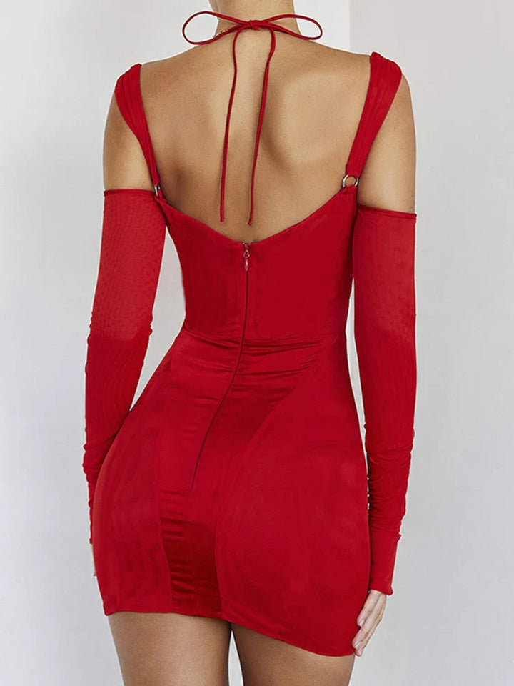 Fitted Corset Dress with Cutout Design - Zoe