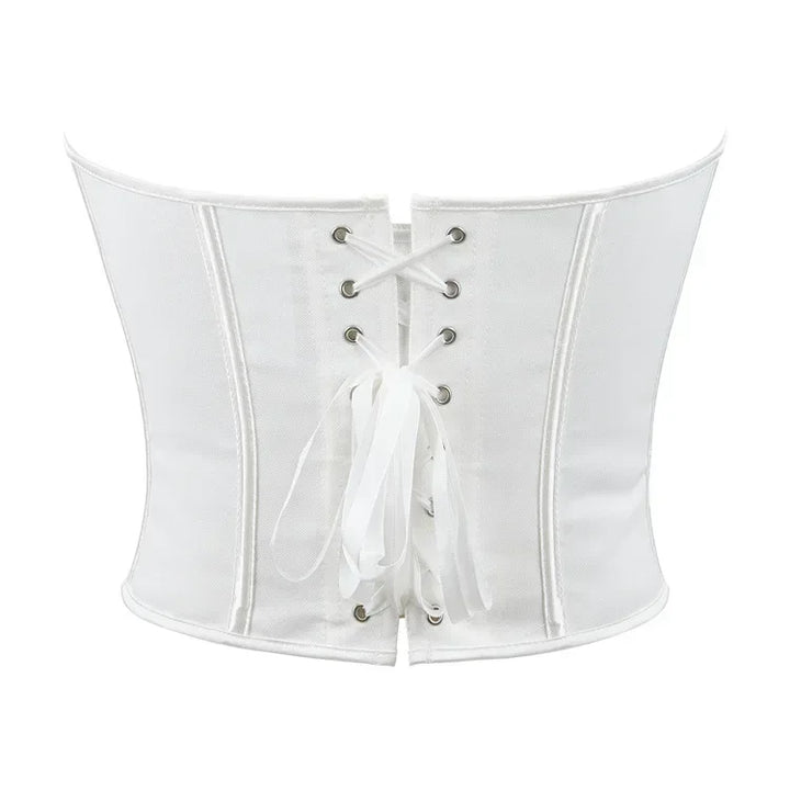 Strapless Corset with Pin Closure and Back Tie for Waist Shaping - Jayla