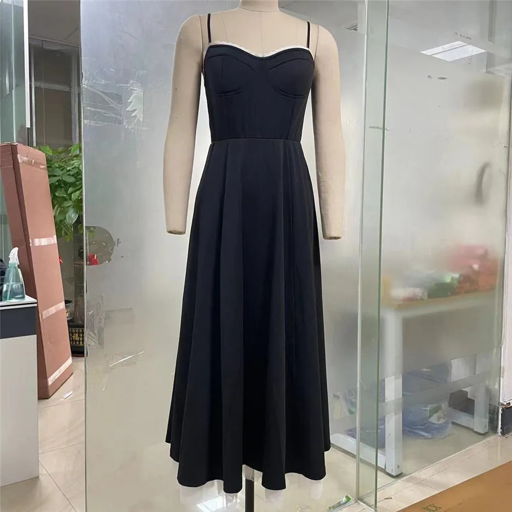 Midi Satin Dress - Adela