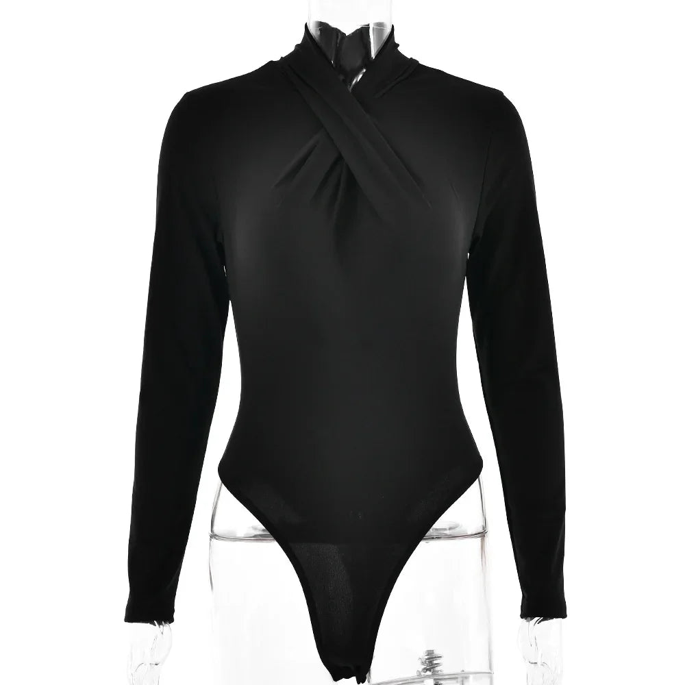Tight Stretch Fabric Bodysuit - Shay