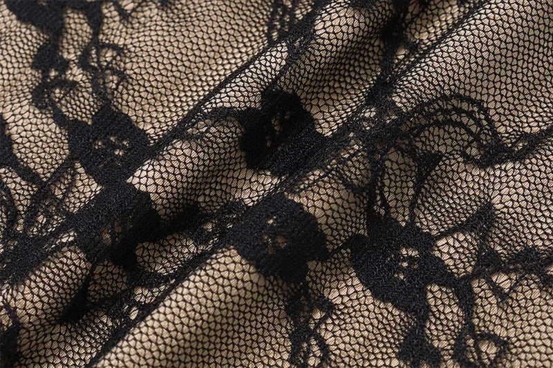Midi Lace Dress with Bow Detail - Rachel