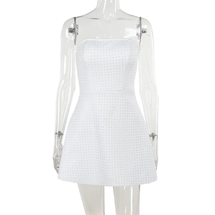 Strapless Mini Dress with Sparkling Sequin Detail - Londyn