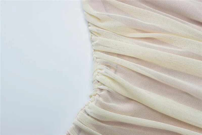 Asymmetric Chiffon Maxi Dress with Slit - Shi Lin