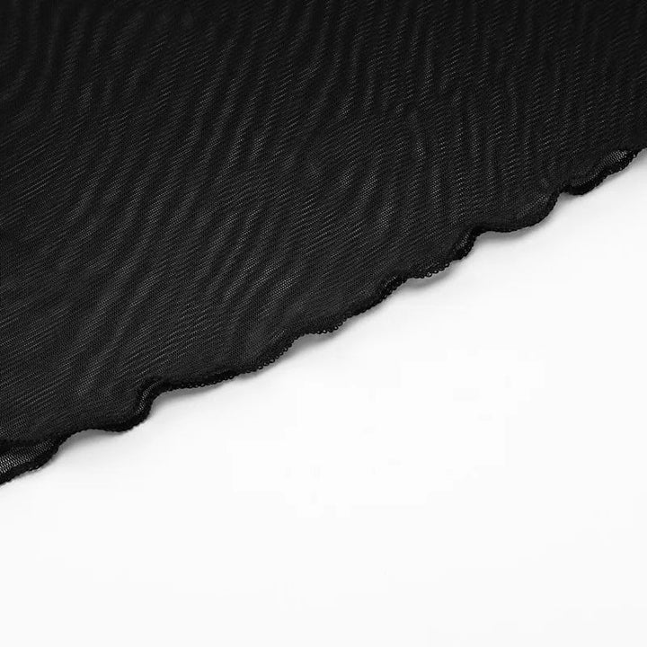 Mesh Maxi Dress with Turtleneck Underskirt - Isabella