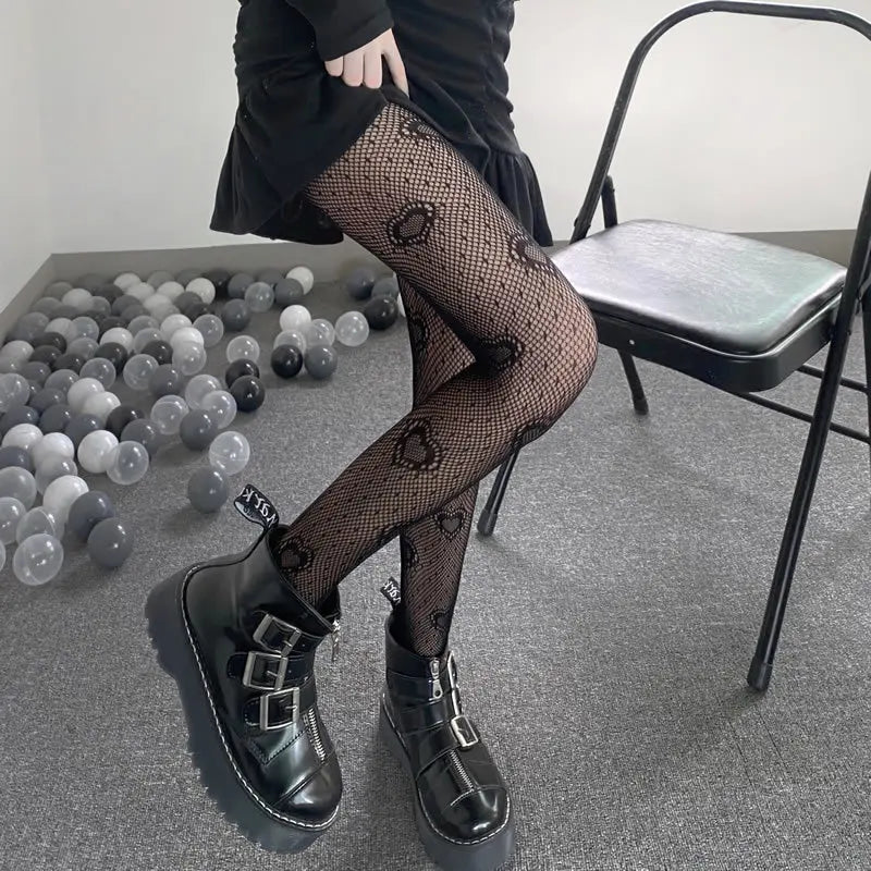 Tights in a variety of textures and shades: lace / hearts / bows / butterflies / mesh / sequins / stars