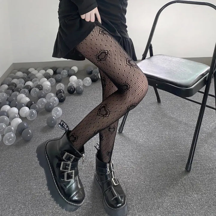Tights in a variety of textures and shades: lace / hearts / bows / butterflies / mesh / sequins / stars