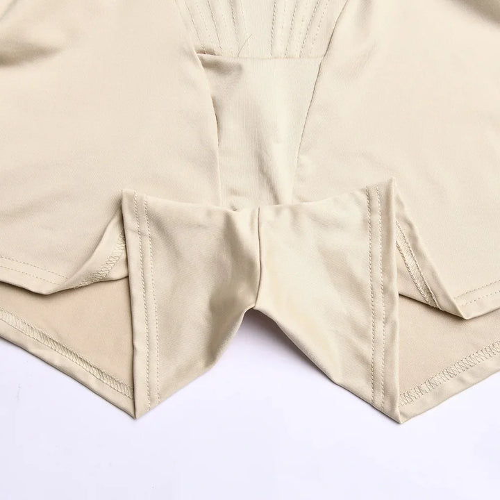Short Sporty Jumpsuit with Corset Cut and Front Zipper Closure - Averie