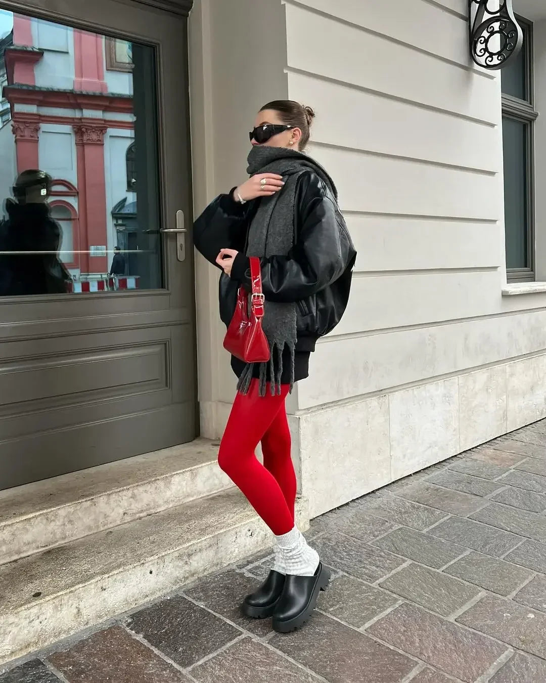 Opaque / sheer tights in a variety of colors