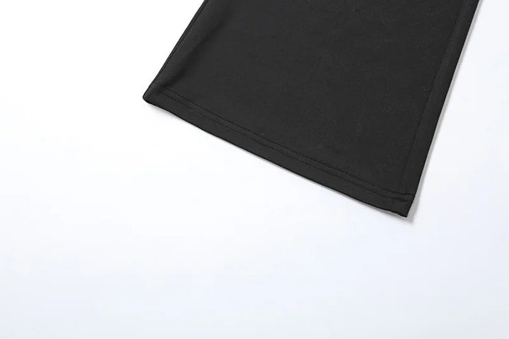 Shaping Fabric Jumpsuit with Mesh and Off-Shoulder Pedal Pusher Pants - Maylin