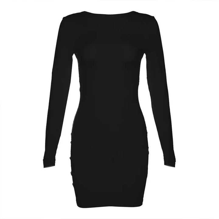 Fitted mini dress with open back - Malika