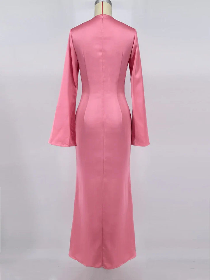 Satin maxi dress - Dekel