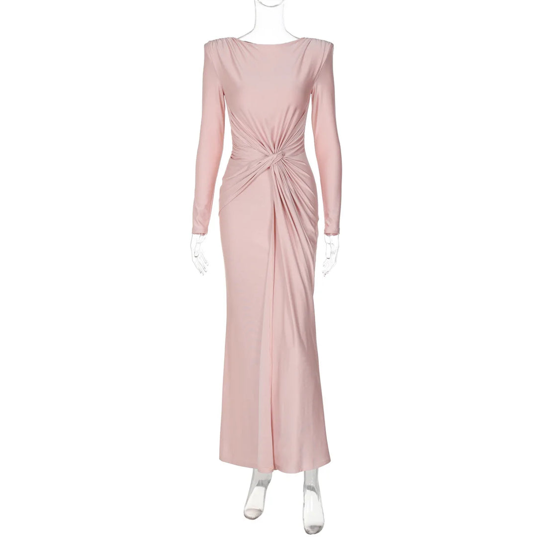 Maxi Dress with Pleated Detailing - Noelle