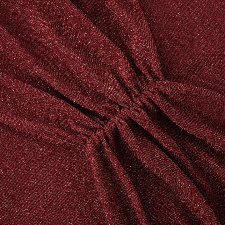 Strapless Maxi Dress with Glitter and Ruching Design - Harlee