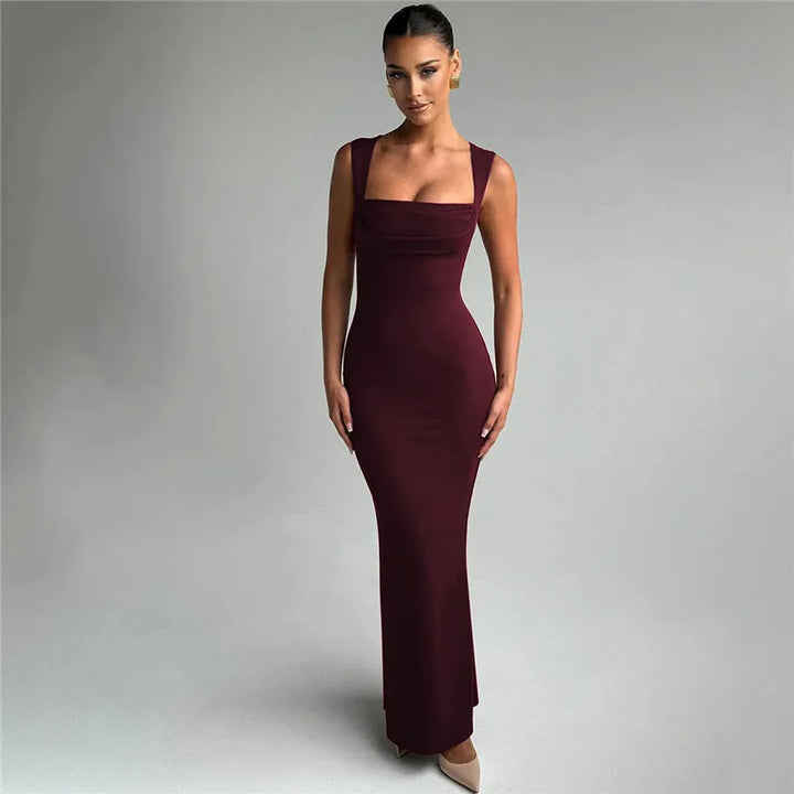Fitted and Flattering Maxi Dress - Miller
