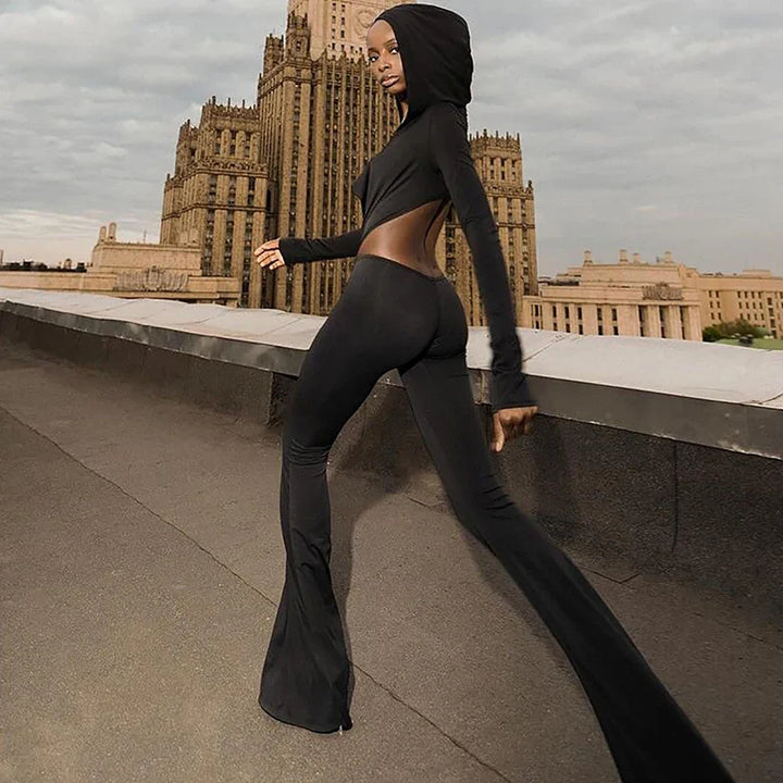 Pedal pushers jumpsuit with hat decoration STREET STYLE - Roxanne