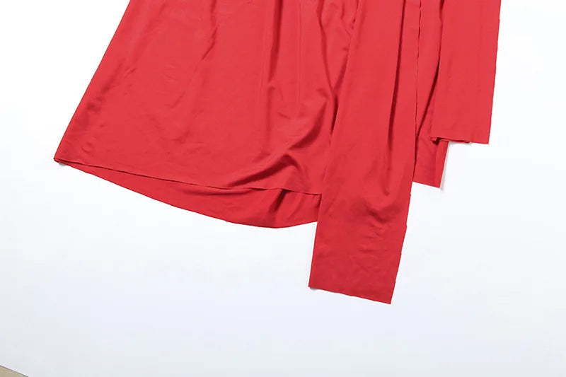 Ruched Maxi Dress with Tie Decoration, Open Back, and Deep V Neckline - Peleg