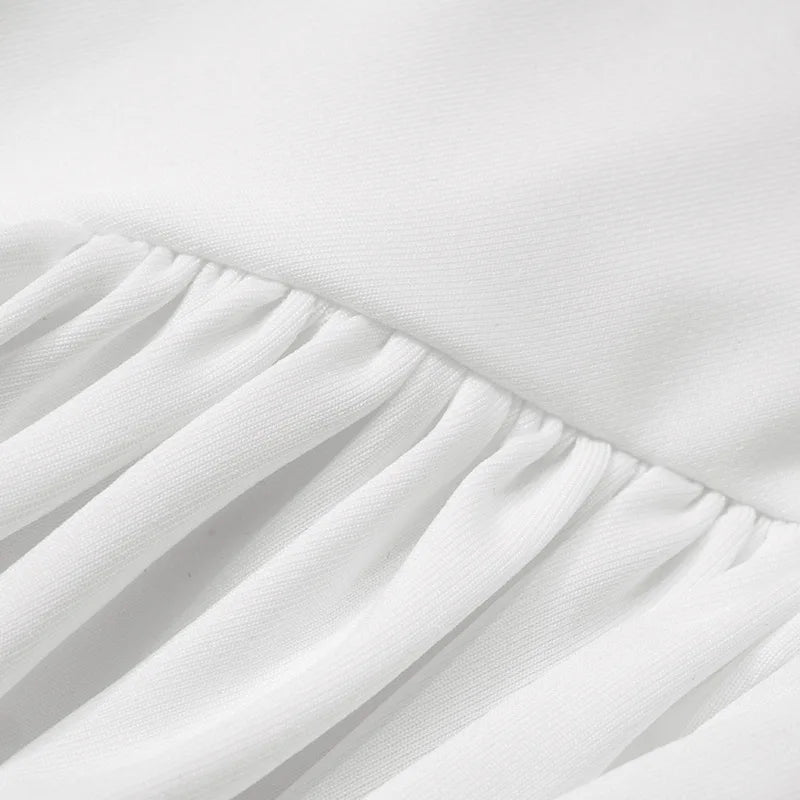 Pleated Mini Dress with Slit Design - Ronali