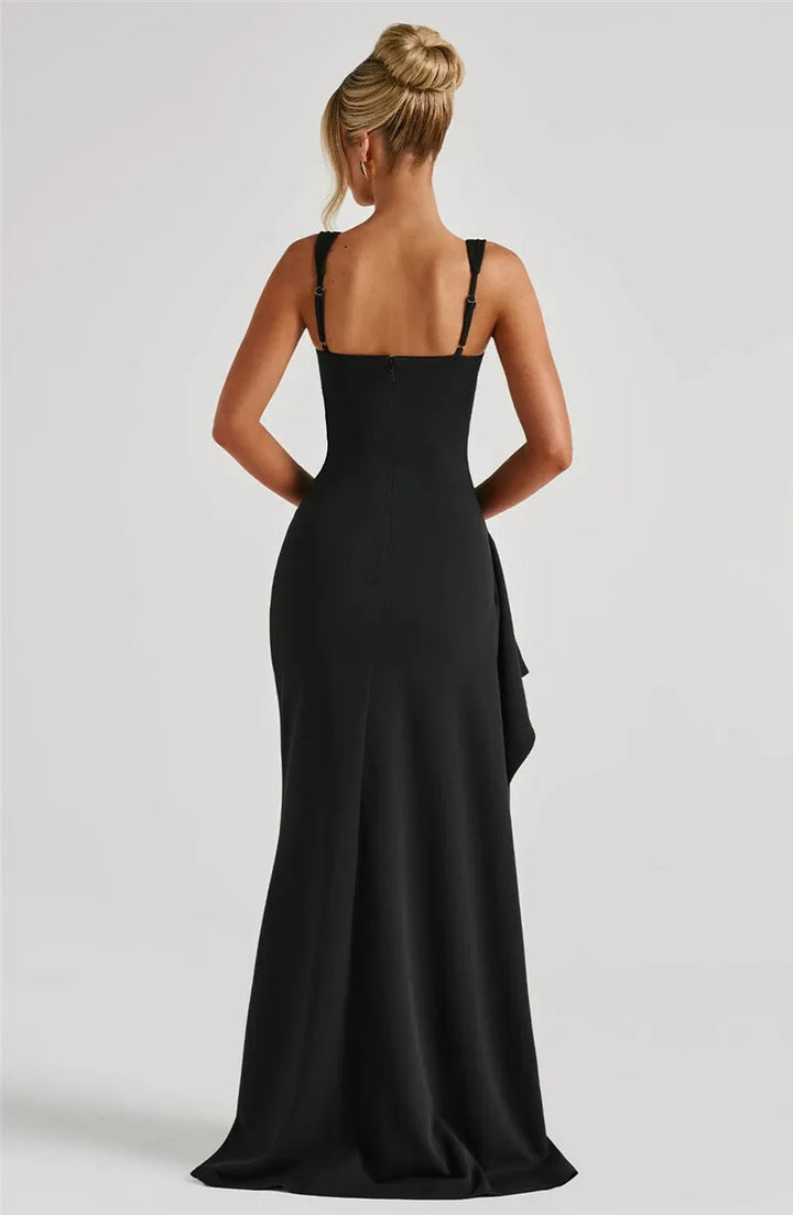 Elegant Maxi Dress with Slit Design - April