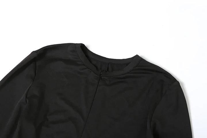 Fitted Jumpsuit with Shaping Fabric, Pedal Pushers, and Zipper Closure - Peyton