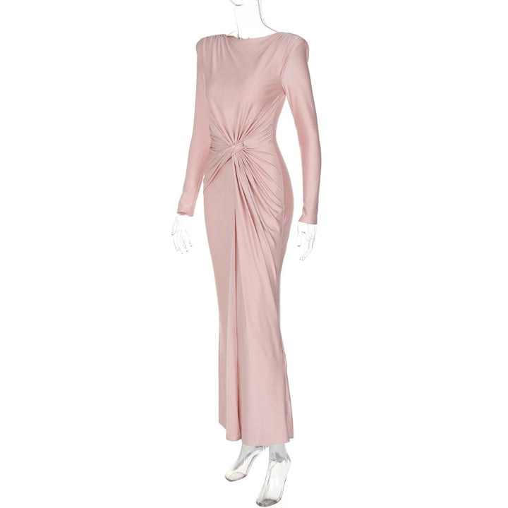Maxi Dress with Pleated Detailing - Noelle