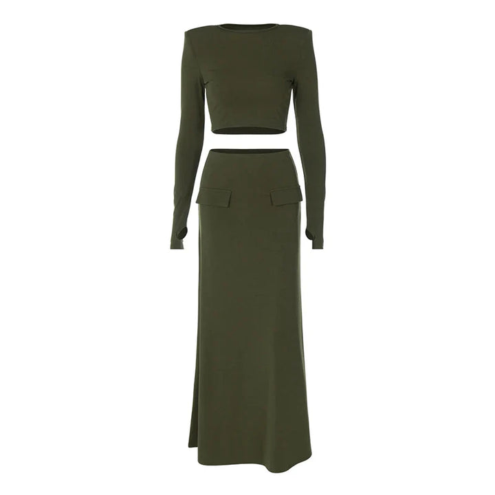 Two-piece set with top and maxi skirt - Buddy
