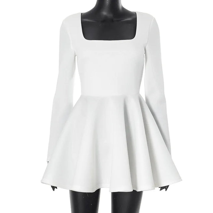 A-Line Mini Dress in Babydoll Style - Noga