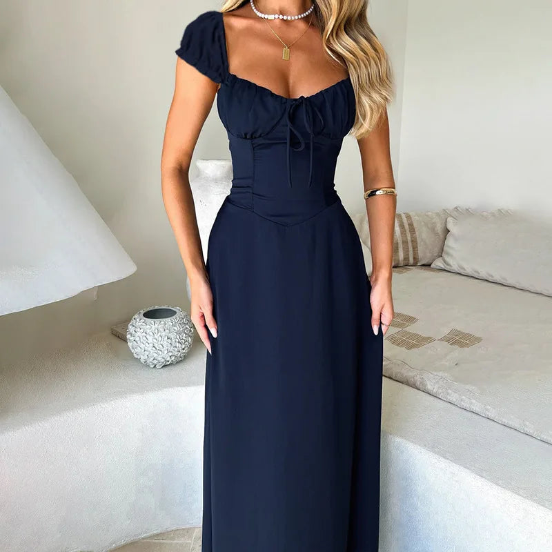 Maxi Dress with Rustic Design - Haile