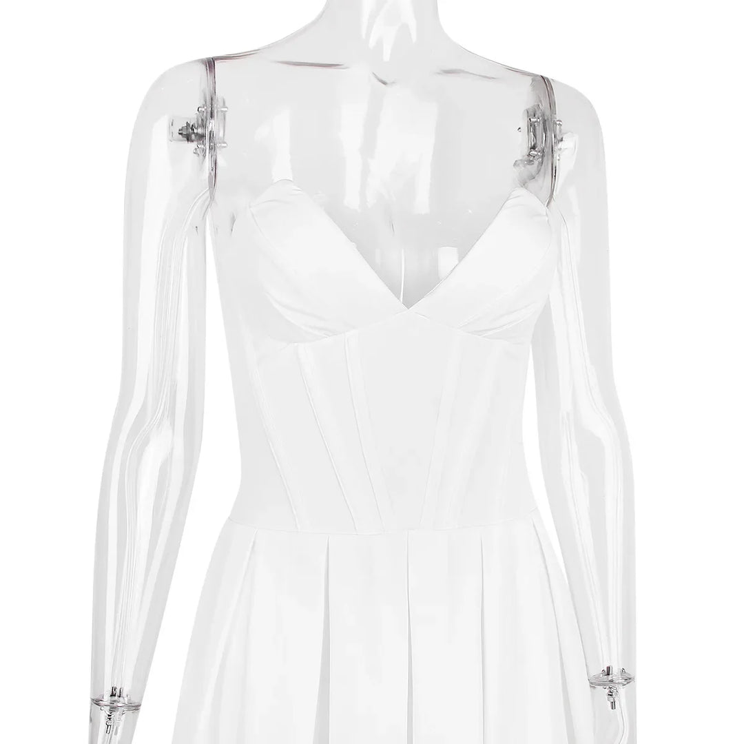Strapless Midi Dress with Pockets - Fanny