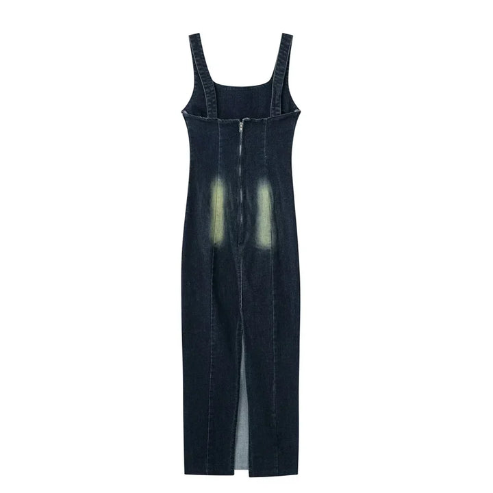 Fitted Denim Midi Dress - Ross