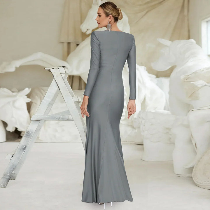 Maxi Dress with Pleated Detailing - Noelle