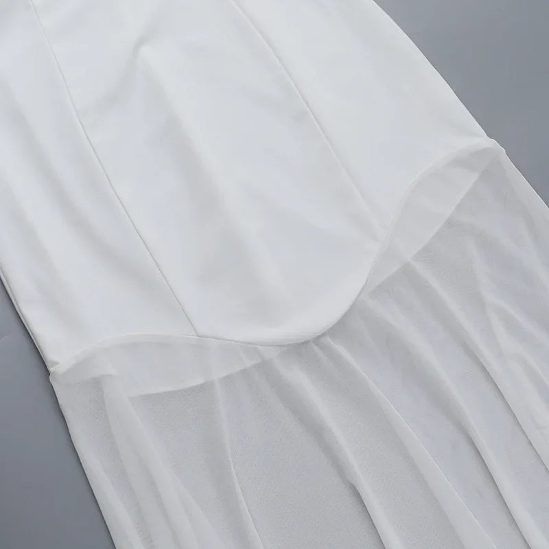 One-Shoulder Chiffon Maxi Dress - Melania