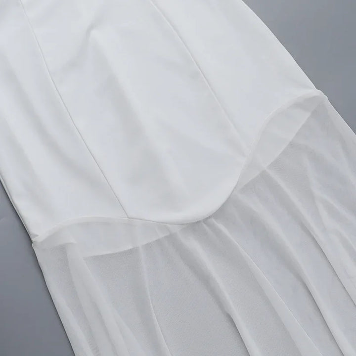 One-Shoulder Chiffon Maxi Dress - Melania