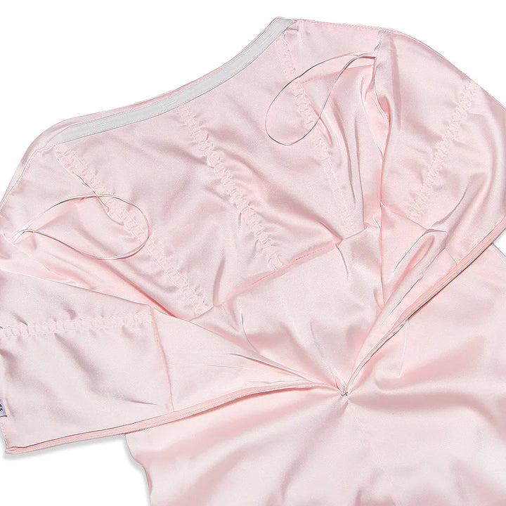 Strapless Satin Mini Dress - Lavi