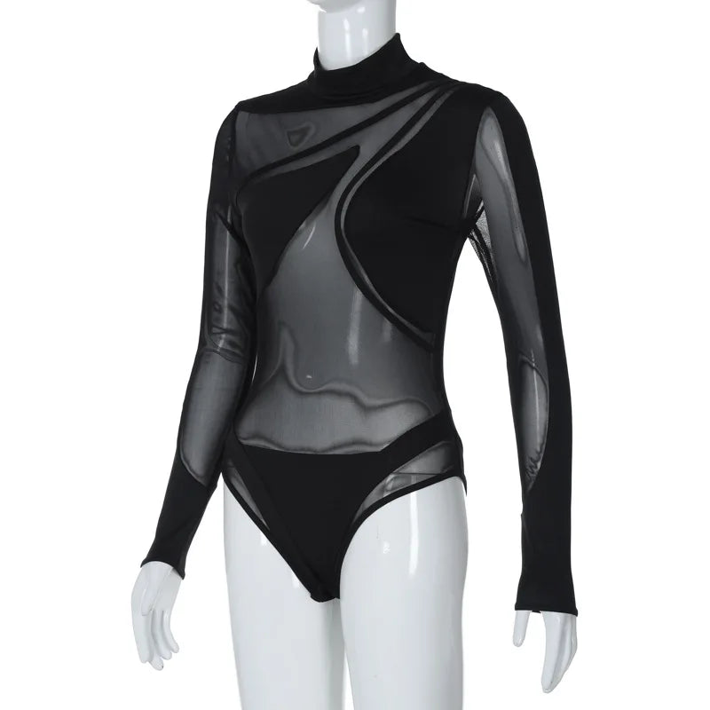 Turtleneck Bodysuit with Special Design - York