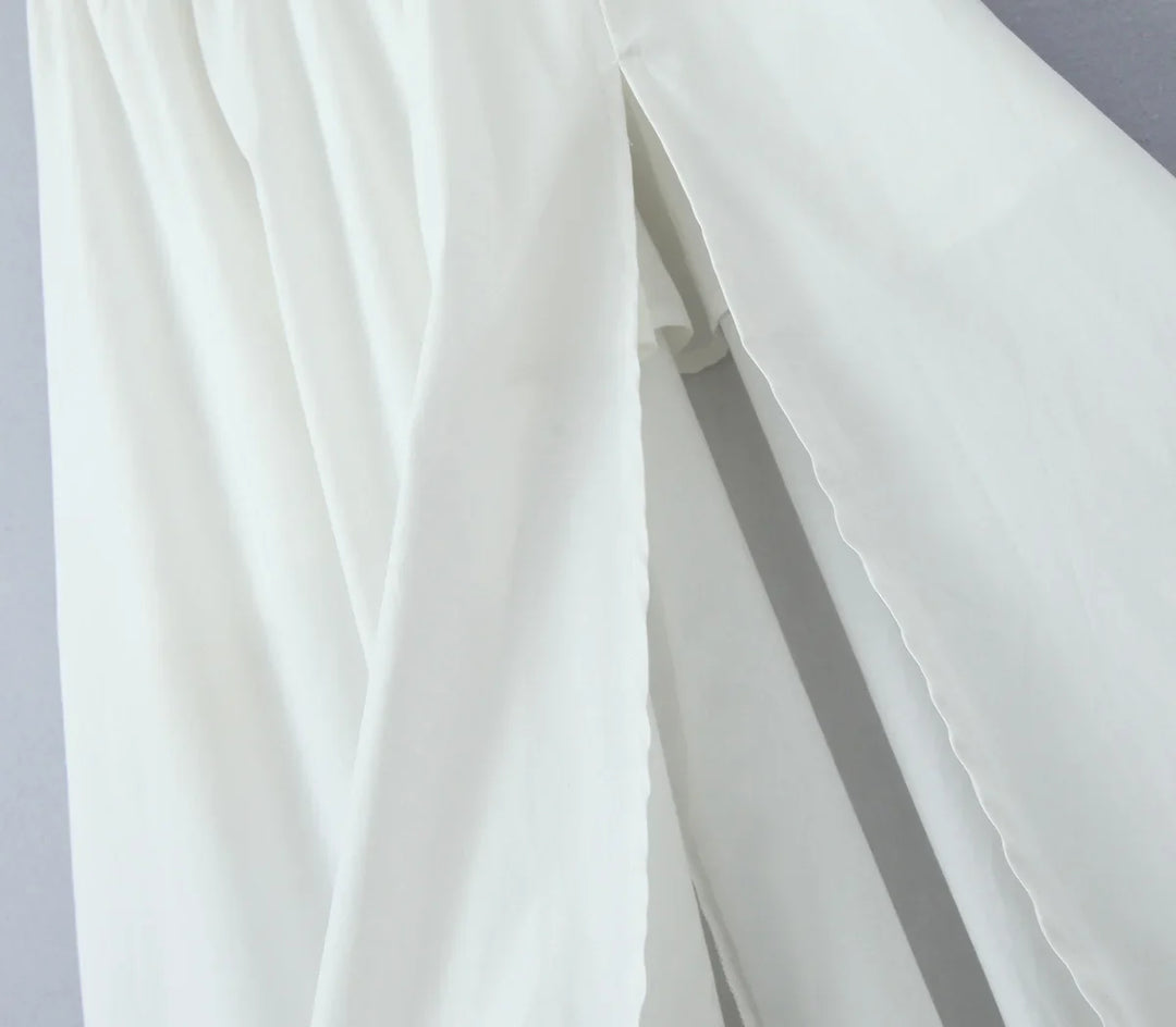 A-Line Midi Dress with Slit Detail - Paloma