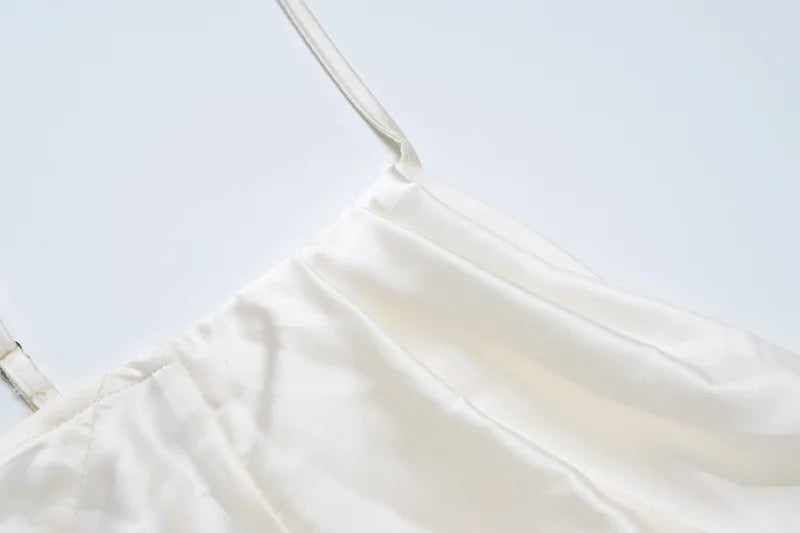 Elegant Satin Maxi Evening Dress - Karin