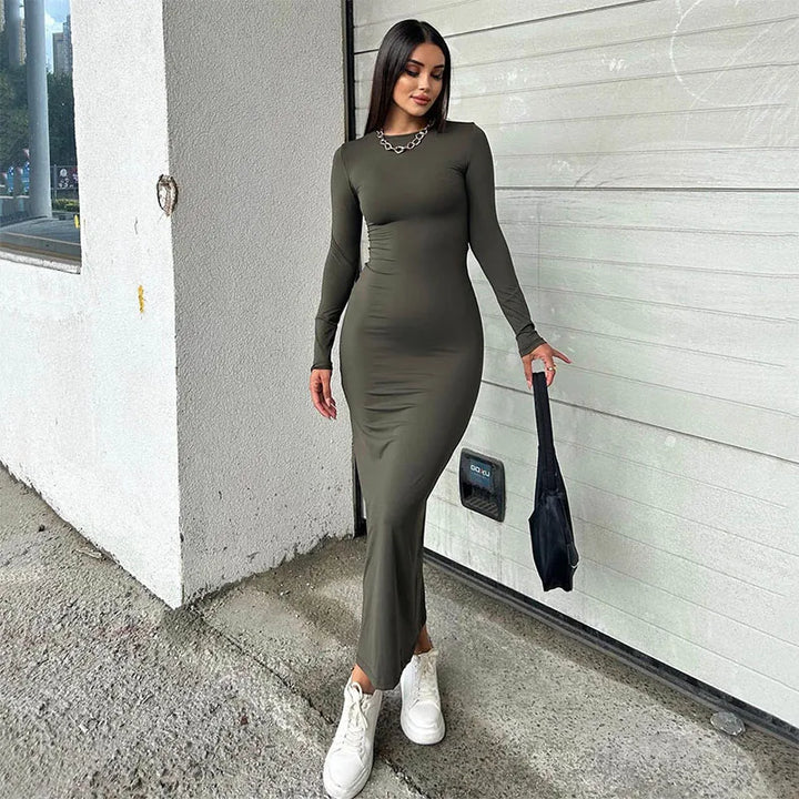 Fitted Shaping Maxi Dress - Matilda