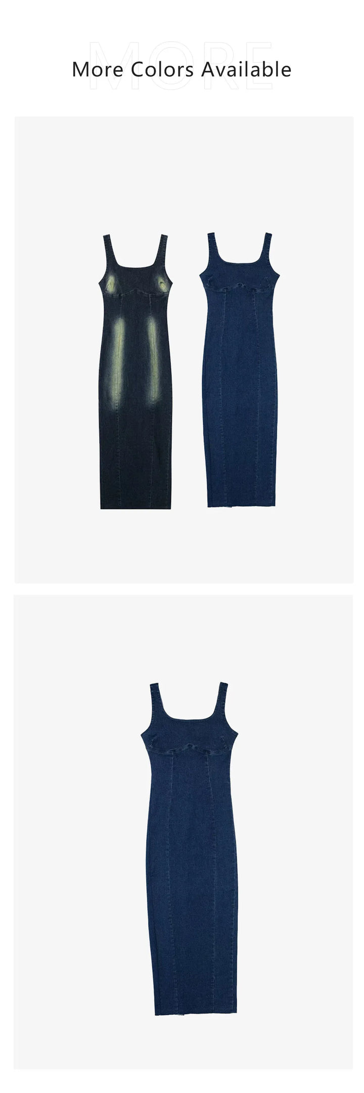 Fitted Denim Midi Dress - Ross