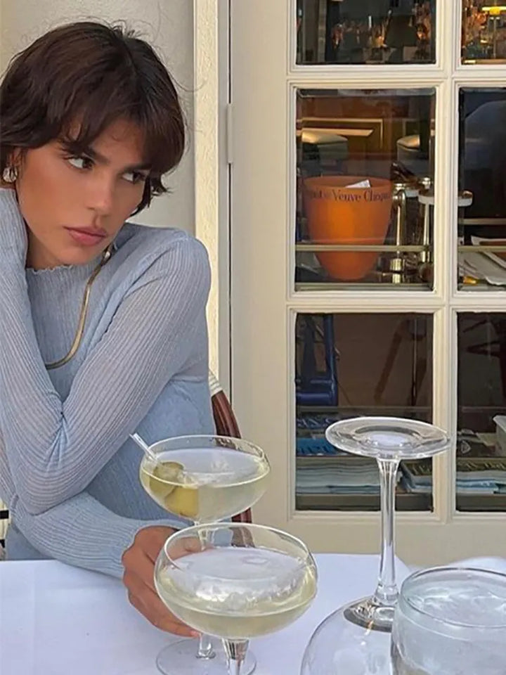 Crepe Turtleneck Shirt - Natali