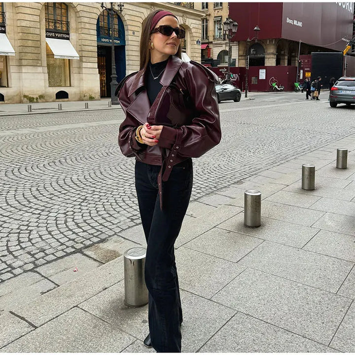 Short Leather Jacket - Morris