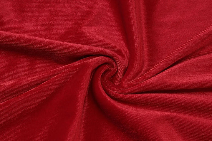 Velvet maxi dress with tie decoration - Marianela