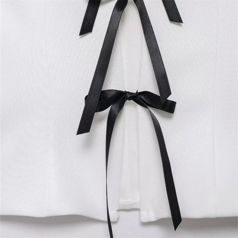 Strapless Top with Bow Detail - Millis
