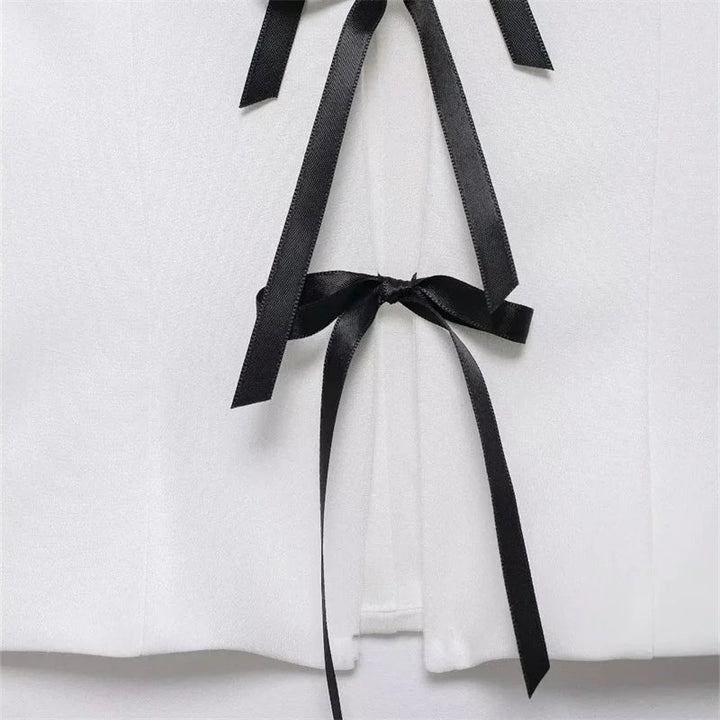 Strapless Top with Bow Detail - Millis