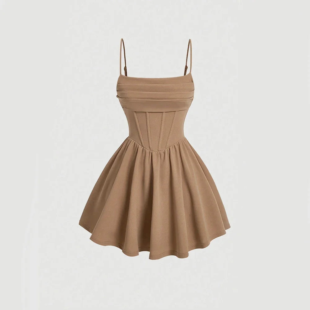 A-Line Ruffled Mini Dress - Antonella