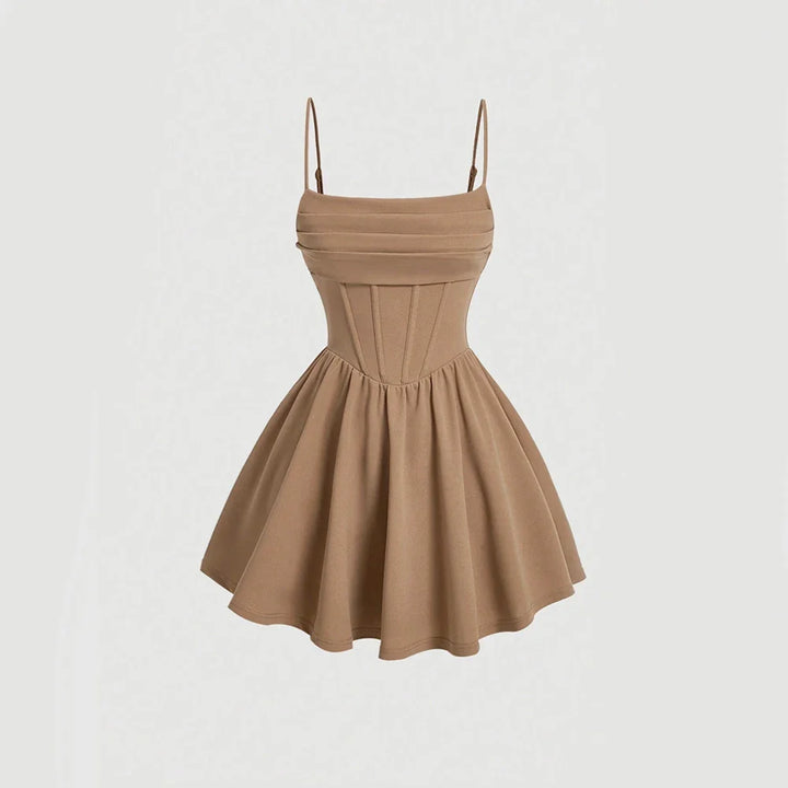 A-Line Ruffled Mini Dress - Antonella