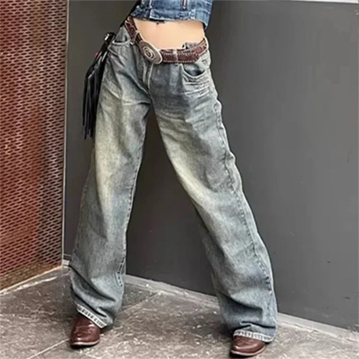 Vintage Style Low-Rise Jeans - Tommy