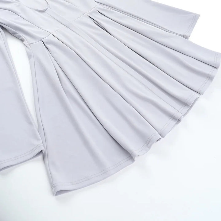 Tailored mini A-line dress with neckline design - Naomi