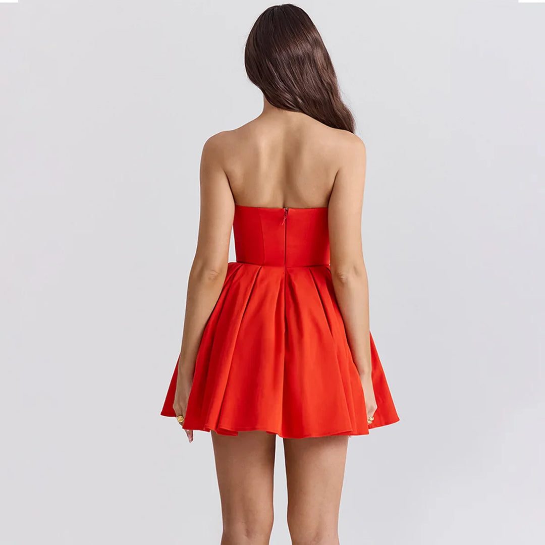Strapless A-Line Mini Dress - Carla